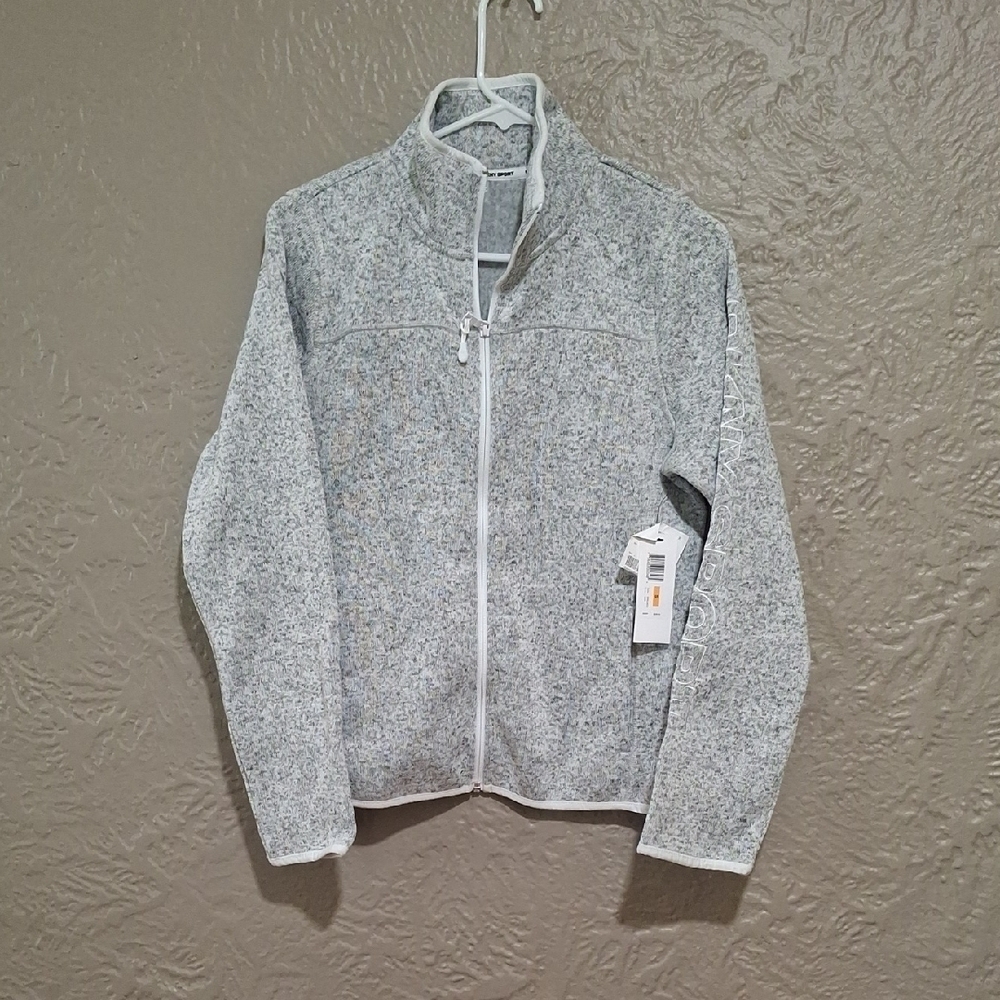 NEW.DKNY Wome's Sport Heather Gray Top Size S